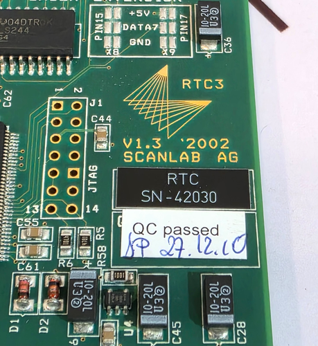 TRUMPF 0377308 RTC3 000400 LASER MARKING PCB CARD SN-42030 FREE FAST SHIPPING - Picture 8 of 9