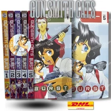Gunsmith Cats Burst Manga Vol.1-5 (END) English Version by Kenichi Sonoda DHL