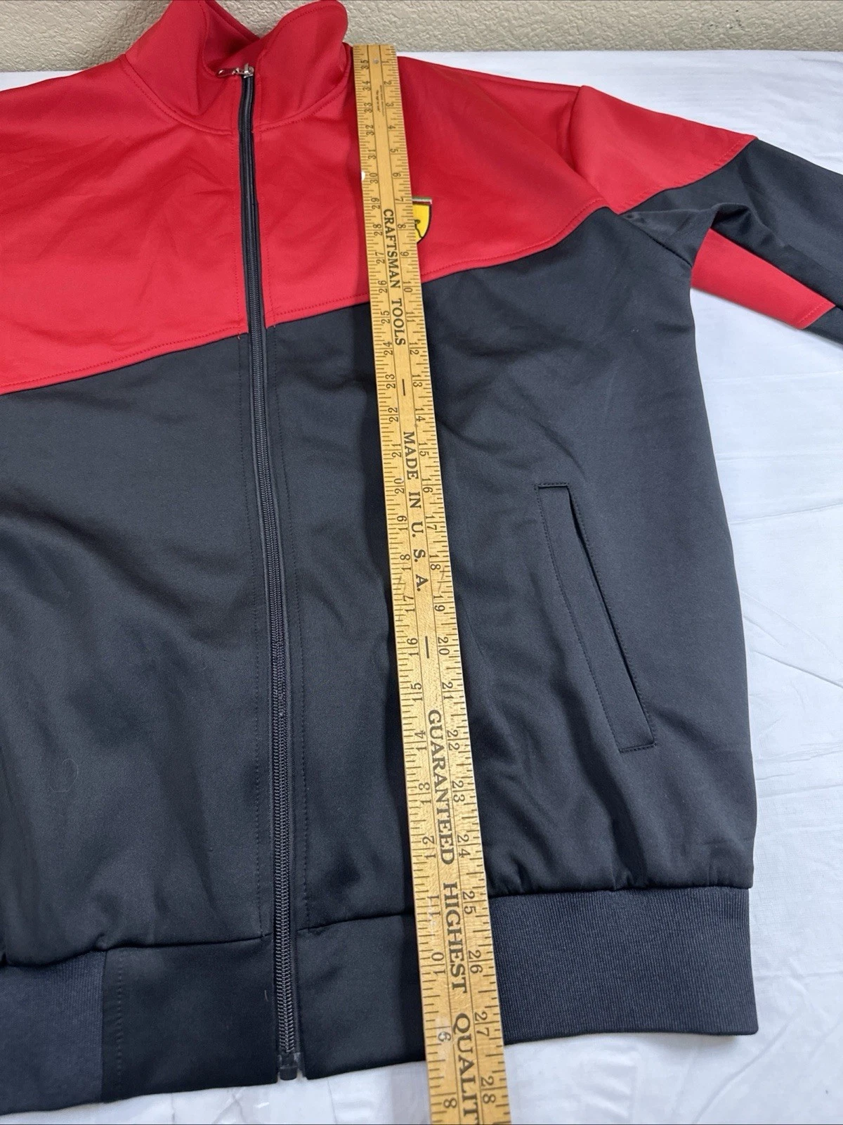 CALVINO Scuderia Ferrari Racing Fullzip Track Jacket Black, Red XL #6141 - product detail image 11