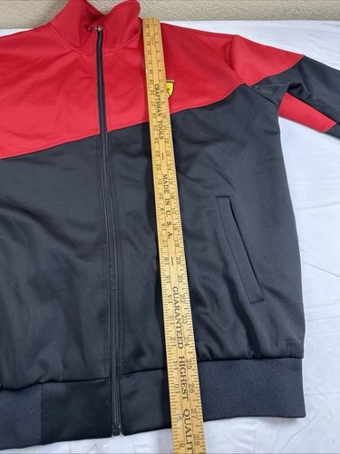 CALVINO Scuderia Ferrari Racing Fullzip Track Jacket Black, Red XL #6141 image 11