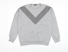 Womens UK Size S Select Grey Pullover Sweatshirt