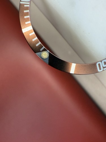 BEZEL INSERT Aftermarket FOR VINTAGE ROLEX SUB , 5513, 1680, 5512, Brown - Picture 2 of 5