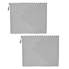  2pcs Fireplace Mesh Screen Curtain - Hearth Hanging Spark Guards 22x24 Inch