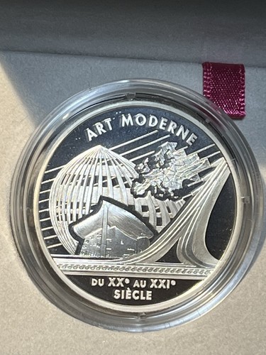 Rare France 2000 Modern Art Proof Silver 6.55957 Francs Only 4,332 Minted - Picture 8 of 10
