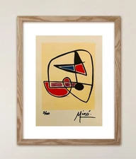 Joan Miró - Original Signed Print with COA and $3,500 Appraisal -.
