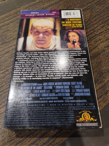 The Silence of the Lambs (VHS, 1999, Contemporary Classics) B20 - Foto 2 di 3