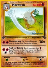 Marowak - 39/64 - Uncommon - 1st Edition Jungle Near Mint
