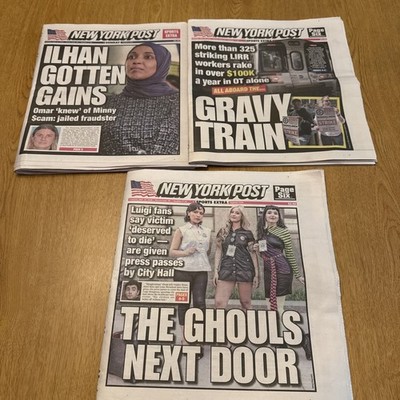 New York Post Newspapers  Lot Of  6.  May 17,18,19,21,22,23,2026