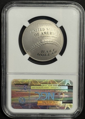2014-S National Baseball Hall Of Fame Half Dollar Clad NGC PF70 Wade Boggs - Picture 3 of 4