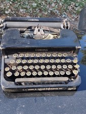 1935 (1C) L.C. Smith Corona Typewriter with case. Low Serial # No Key WORKS thumbnail