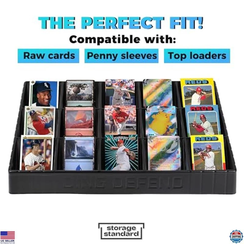 Stackable 15-Compartment Card Sorting Tray Organizer with Dividers for Cards - Image 4 of 4