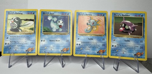 Misty’s Horsea/Poliwag /Seel/Shellder  86/132 87/132 88/132 89/132 - Picture 1 of 2
