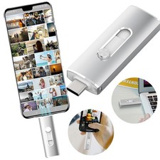128G 256G Type C USB 3.0 Flash Drive 2 IN 1 Memory Stick for Android phone,PC