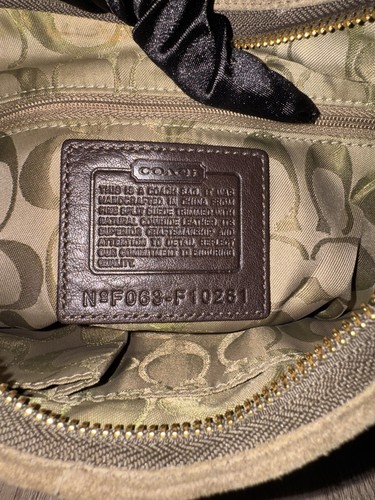 Vintage Coach Hamptons Suede & Leather Hobo Bag (F10281) - Bild 11 von 11