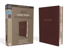 NIV, Reference Bible, Giant Print, Leather-Look, Bur (Leather Bound) (UK IMPORT)