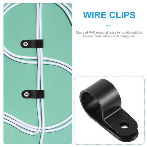 50 Pcs Coax TV Cable Holder Clamp Sorter Adjustable Clips Ethernet Wall - Afbeelding 7 van 12