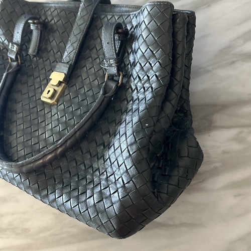 Bottega Veneta Grey Intrecciato Leather Medium Roma Tote & Wallet 💯Authentic - Picture 4 of 11
