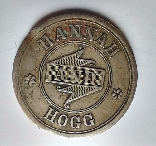 De colección. Hannah and Hogg Salón Merchants Token Thistle Pictorial Chicago, Illinois - Imagen 2 de 3