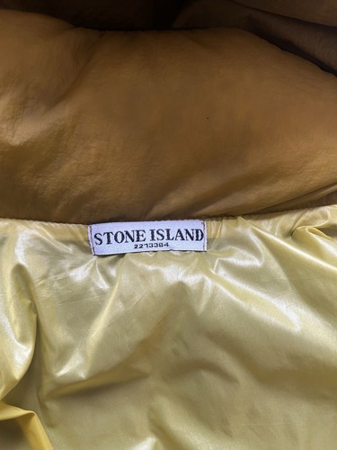 Stone Island Yellow Opaque Nylon Tela Gilet Small - Picture 5 of 5