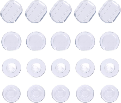 100 Stück 4 Größen Ohrring Pads Silikon Komfort Ohrring Kissen für Clips auf EA - Bild 7 von 12