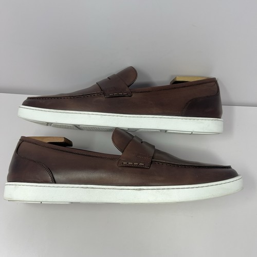 To Boot New York Herren Salina Slipper Penny Loafer Gr. 10,5 Braun Leder Schuh - Bild 3 von 8