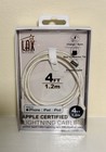 Câble Lightning Charge & Sync certifié MFI LAX Apple 4 pieds couleur crème