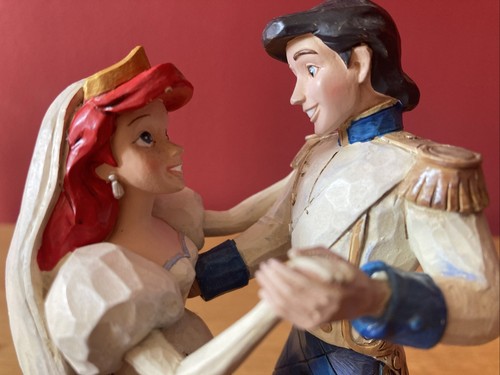 Jim Shore Disney Traditions Ariel & Eric Mermaid Wedding Wedded Bliss Showcase - Picture 17 of 18