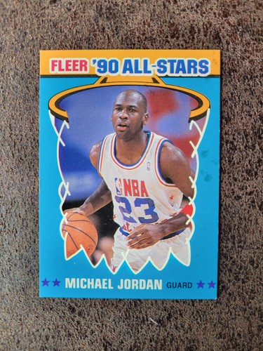 1990-91 Fleer Sticker Michael Jordan #5 - Chicago Bulls, Washington Wizards