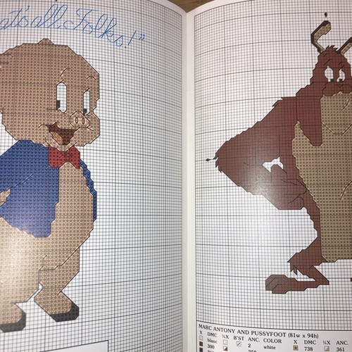 Looney Tunes in Waste Canvas Cross Stitch Book of Patterns by Leisure Arts #2564 - Picture 5 of 6