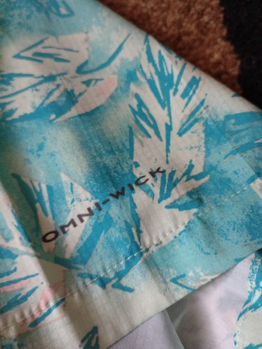 Men's Columbia Utilizer Printed Woven Short Sleeve Shirt L/G Omni-Wick Vented - Picture 3 of 7