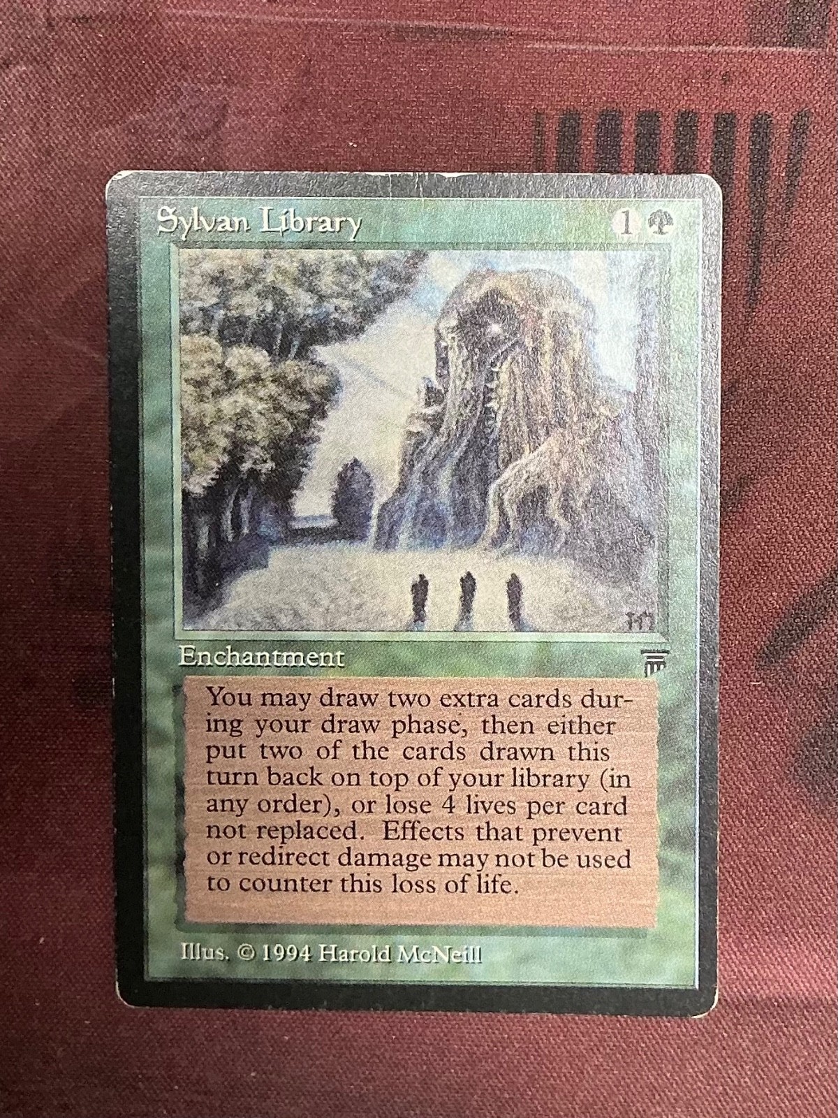 MTG SYLVAN LIBRARY ENGLISH LEGENDS HEAVILY PLAYED