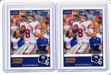 (2) Lot 2019 Panini Score New York Giants SGA Daniel Jones Rated Rookie #NYG6