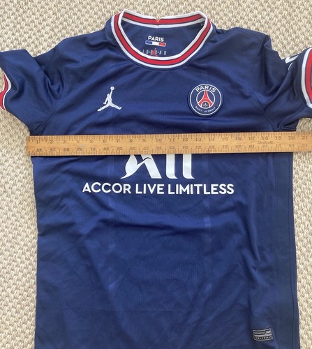 Nike Jordan Paris St Germain PSG Neymar Jr Blue Home Soccer Jersey Men M - Picture 12 of 13