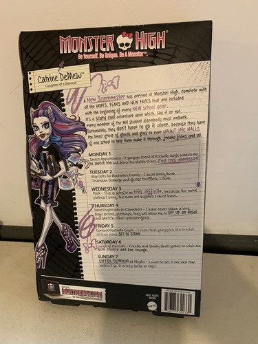 2013 MONSTER HIGH SCARE MESTER - CATRINE DEMEW BGD88 NEW IN SEALED BOX - Picture 4 of 4