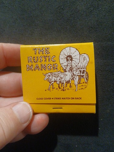 The Rustic Manor Gurnee, ILL Matchbook Box Matches
