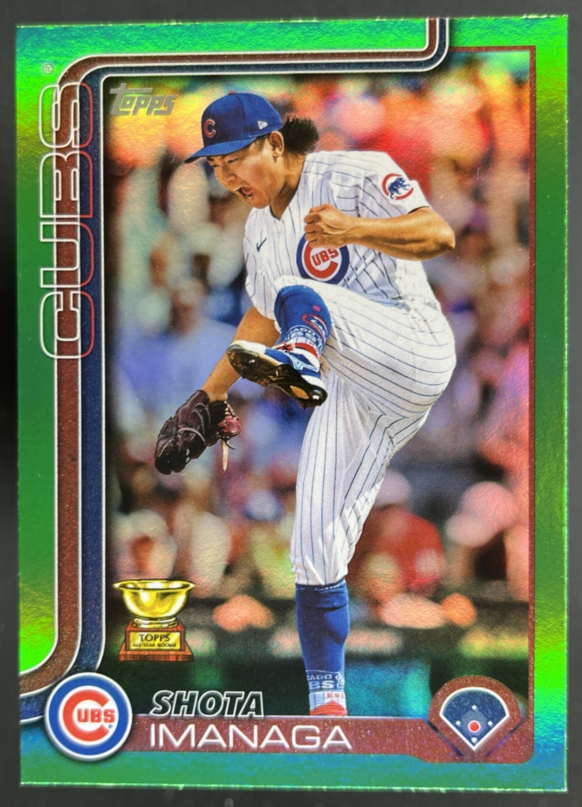 2025 Topps Shota Imanaga Green Holo Foil /99 Cubs #473