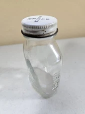 Vintage Bayer Glass Bottle 3" Original White Cap