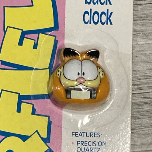 Vintage 1978 Magnetic Back GARFIELD Clock Sunbeam RARE New - Bild 2 von 8