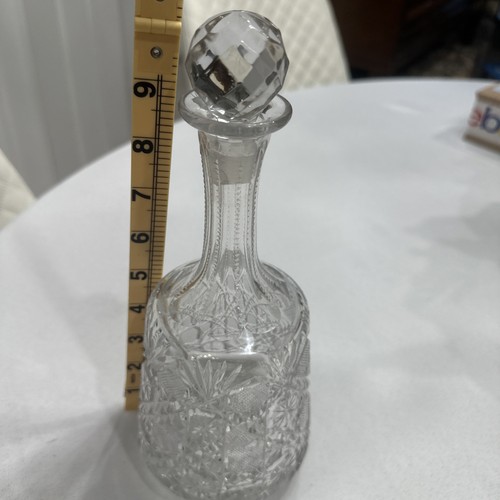 American Brilliant Period ABP Cut Glass Decanter 10.5” Made in the USA Read - Picture 12 of 13