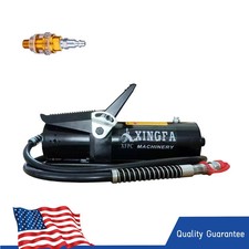 10,000 PSI Air Hydraulic Foot Pump - 0.45 Gal, NPT 3/8" Out, 1/4" In, Alum Black