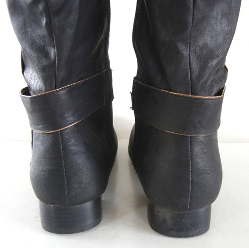 PIRATE Renaissance KNEE-HIGH Knight SWASHBUCKLER Cosplay BOOTS Shoes MENS 12-13 - Picture 5 of 17