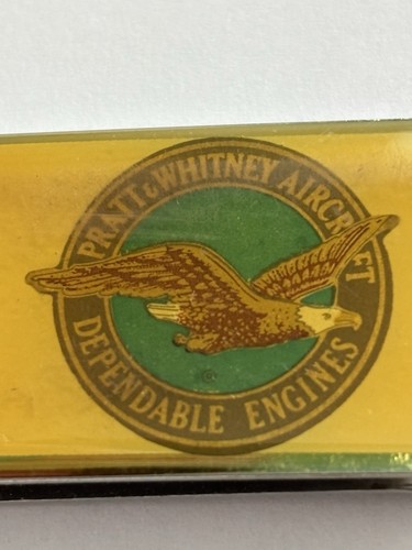 PRATT AND WHITNEY AIRCRAFT DEPENDABLE ENGINES AVIATION MONEY CLIP 2" - Picture 2 of 3