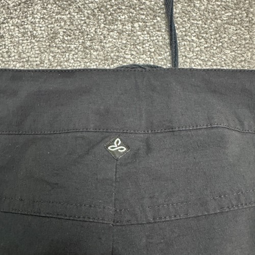 Pantalones capri cortos Prana Asha para mujer medianos negros pierna ancha senderismo al aire libre 33x22 - Imagen 4 de 14