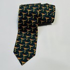 Dragonfly Print Made in Italy Designer Tie Tiffany & Co Necktie Mens Silk Fish