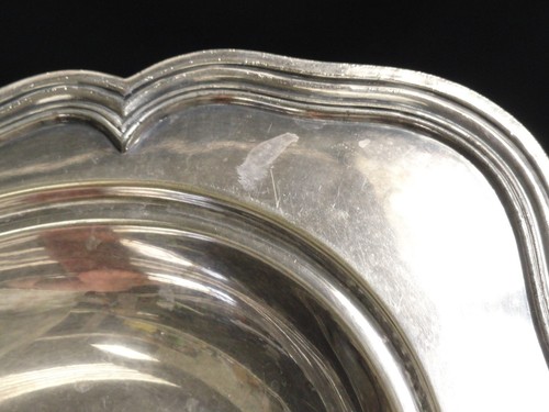 ANTIQUE ELABORATE DESIGN E.G. WEBSTER & SONS SILVER PLATE PLATTER / BOWL - Picture 9 of 9