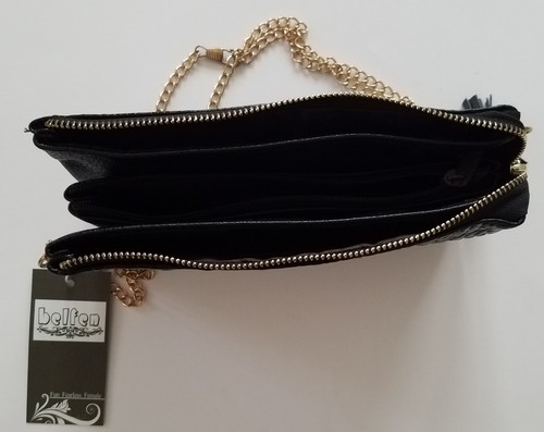 New Belfen Zipper Wallet, Handmade Leather with Chain - Picture 2 of 2