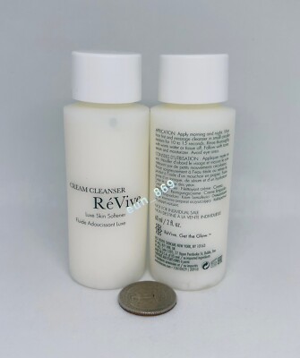 2 x ReVive Cream Cleanser Luxe Skin Softener 2oz / 60ml Each Total 120ml New