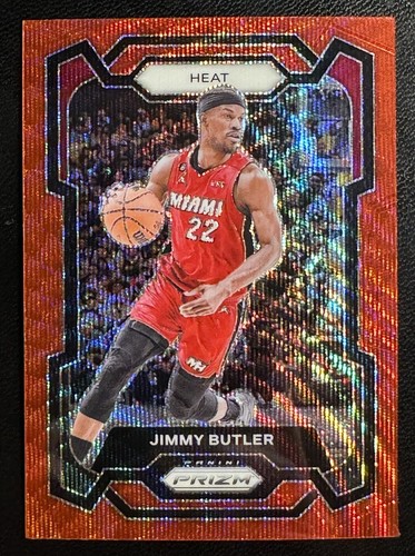 Jimmy Butler 2023-24 Panini Prizm Red Ruby Wave #118 Color Match