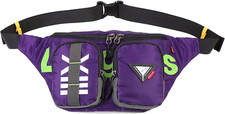 Evangelion Crossbody Fanny Pack - Waist Bag Belt W33 H24 D2.5  cm  , Purple