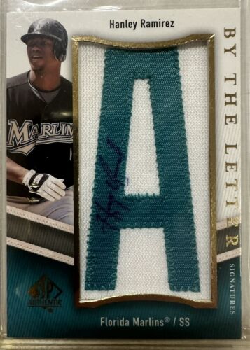 2009 Upper Deck Sp Authentic Hanley Ramirez By The Letter Signatures /4 Marlins - Picture 3 of 10